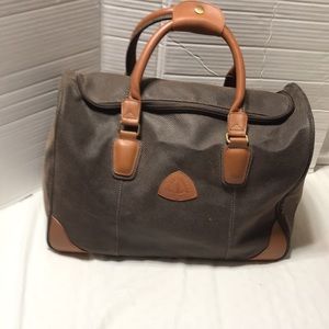 Globe trotter leather overnight/carry on bag. EUC